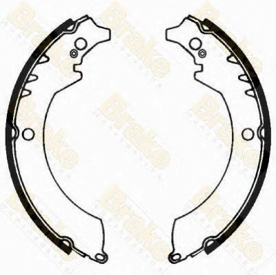 BRAKE ENGINEERING sh1251 -  Комплект тормозных колодок